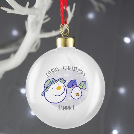 Personalised The Snowman & The Snowdog Bauble Extra Image 3